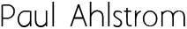 Paul Ahlstrom Logo